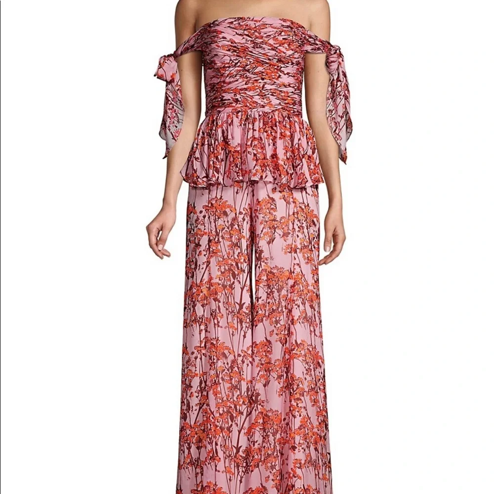 BHLDN Flor Et Al off shoulder Vivian jumpsuit - Picture 4 of 6